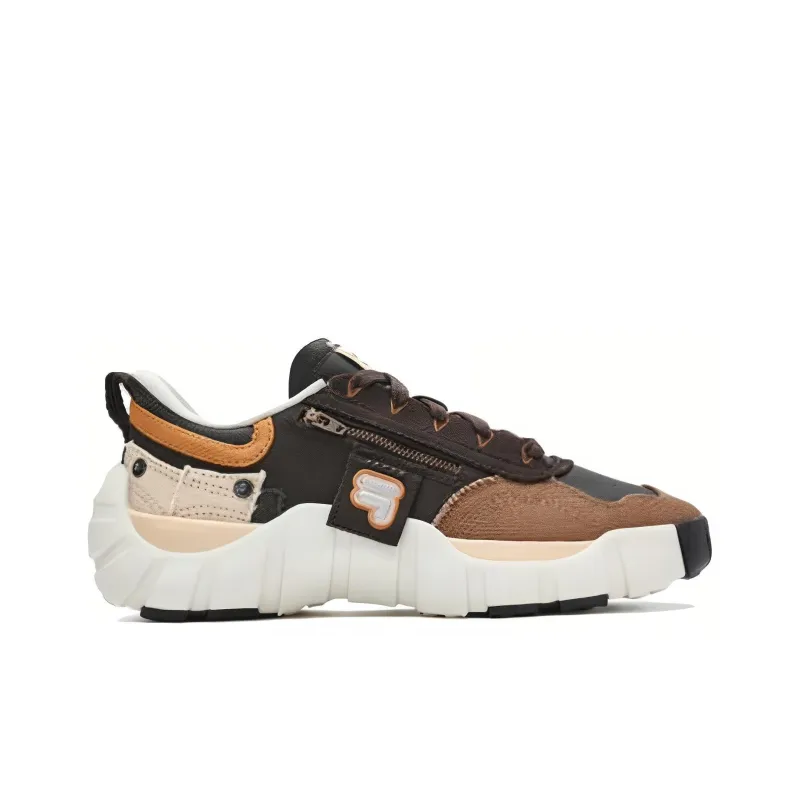FILA FUSION BONE DX Spine Shoes Low Top Casual Shoes Men's Tan-1