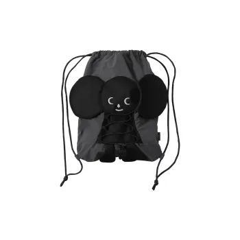 TYAKASHA Polyester Backpack Large Size Women's Black Gray Color