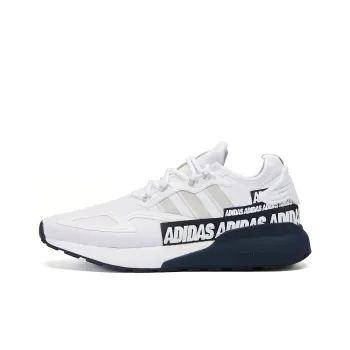 Adidas Originals Zx 2K Boost Bold Logo Graphic White Navy