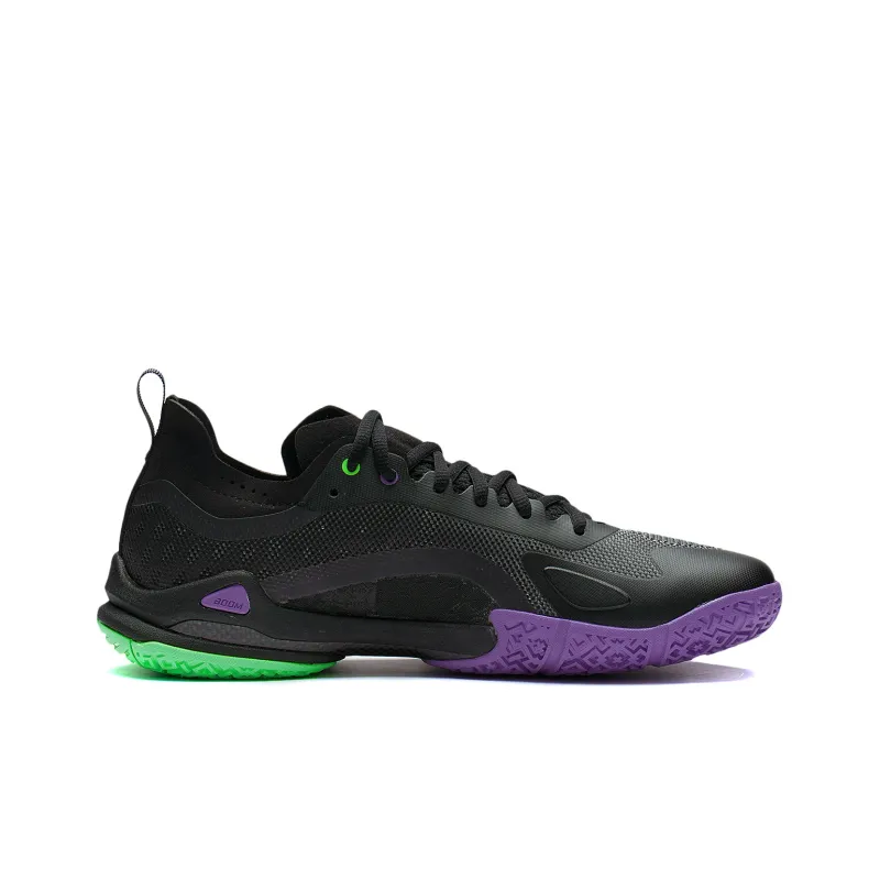 LINING Sprint Pro Badminton Shoes Unisex Low Top Black/Green-1