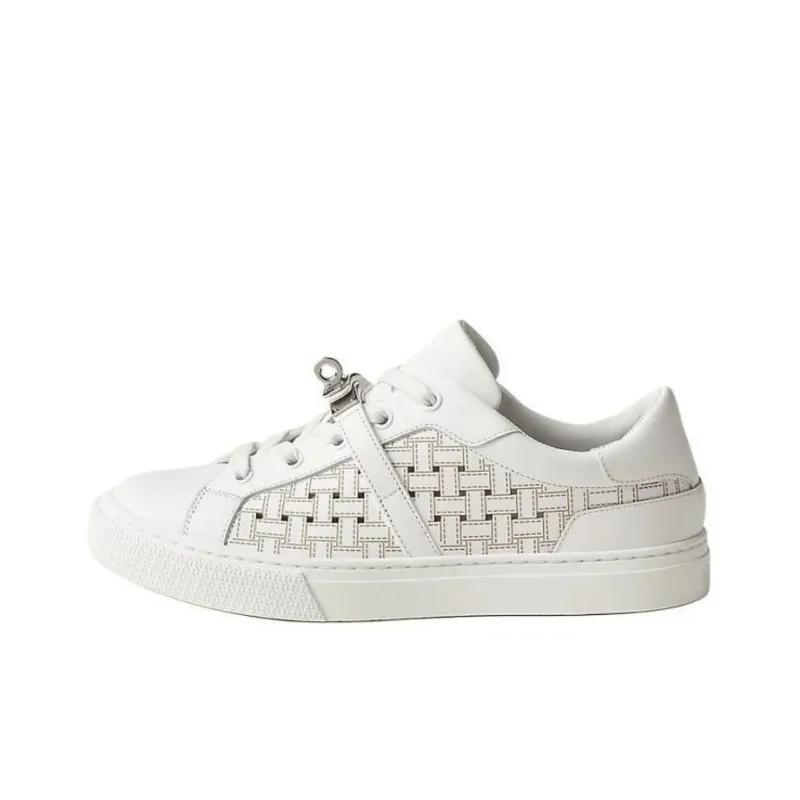 HERMES Day Low Top Skateboard Shoes Women's White-0