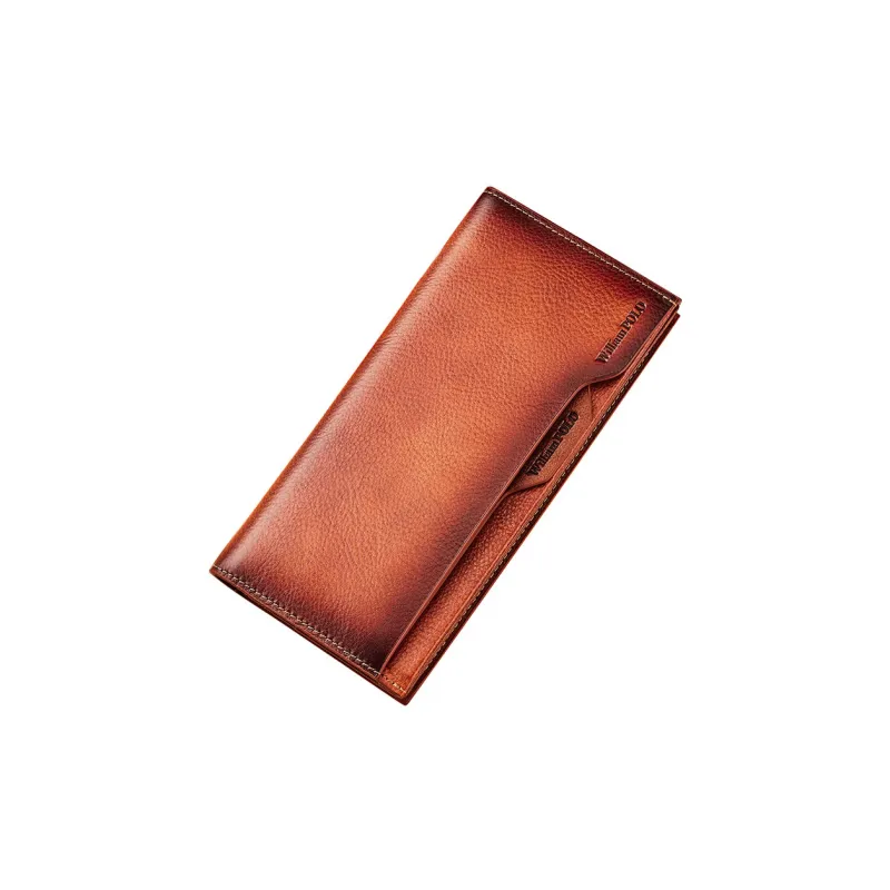 WilliamPOLO Top Grain Cow Leather Multifunction Card Holder Wallet Regular Men's Multicolor-10