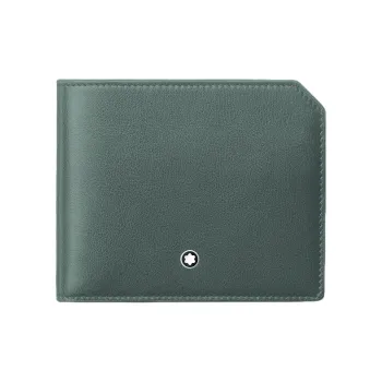 MONTBLANC Full-grain Calf Leather Wallet Men's Green