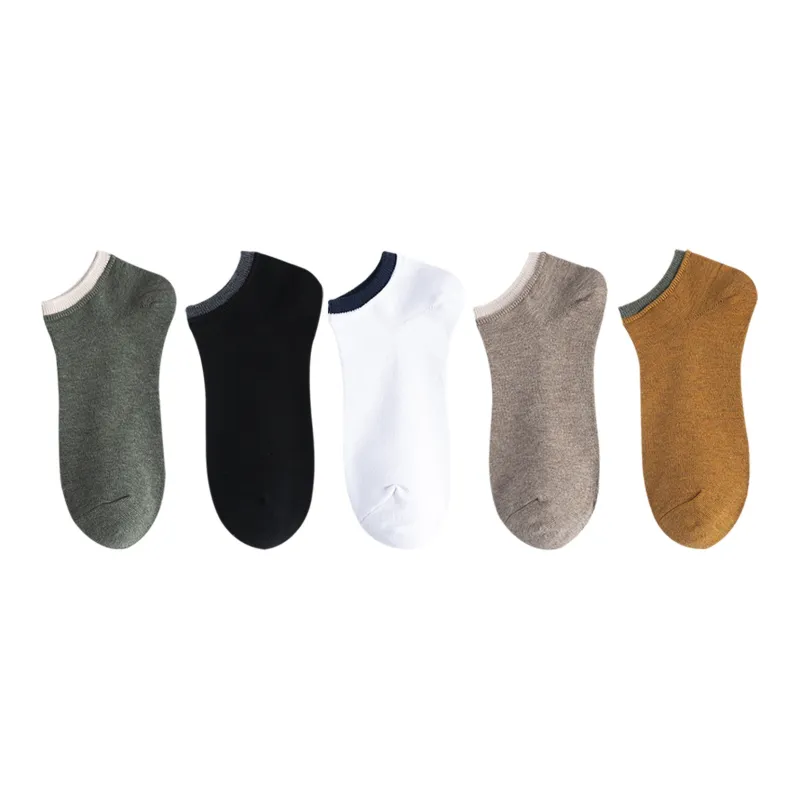 XXLLG Spring And Fall No Show Socks Men's 5 Pack-8