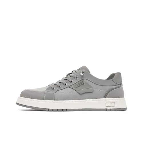 TRUMPPIPE Casual Shoes Men Low-Top Gray