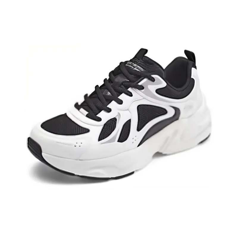 Skechers Chunky Sneakers Men Low Top Black/White-2