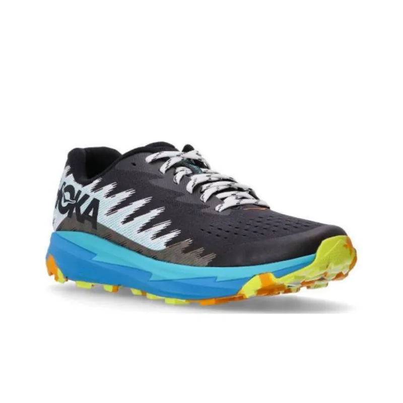 HOKA ONE ONE Torrent 3 Cushioning Abrasion Resistant Breathable Low Top Running Shoes Men's Black-2