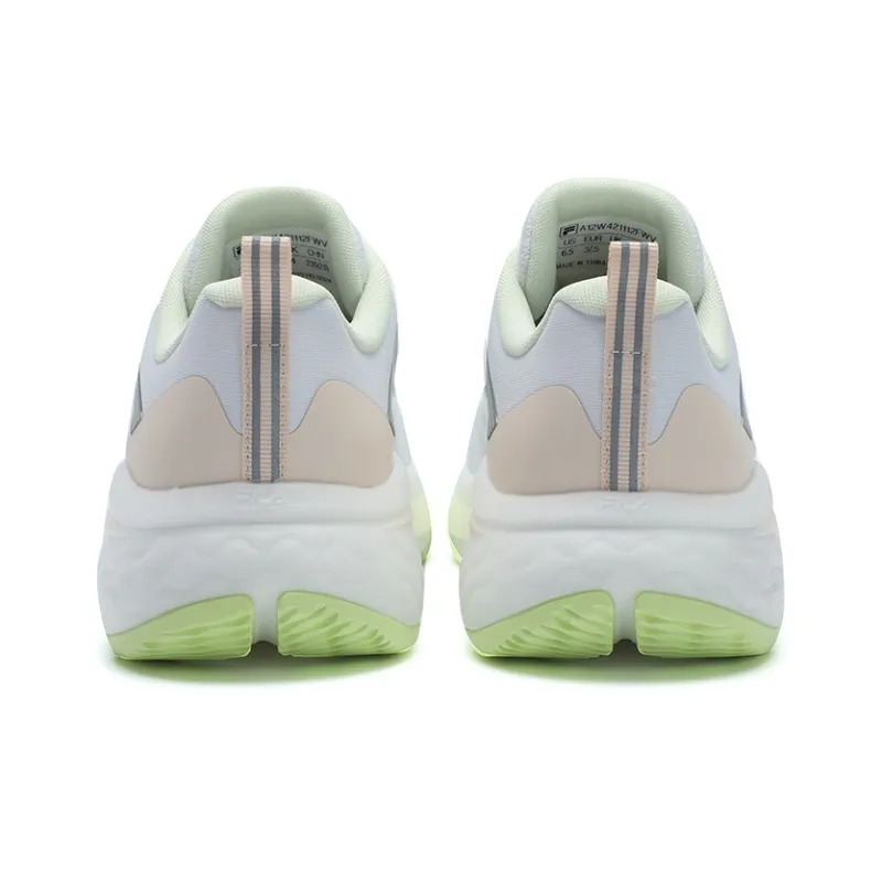 FILA NUVOLE 2 Cushioned Anti Slip Wear Resistant Breathable Lightweight Low Top Running Shoes Women's White Green-2