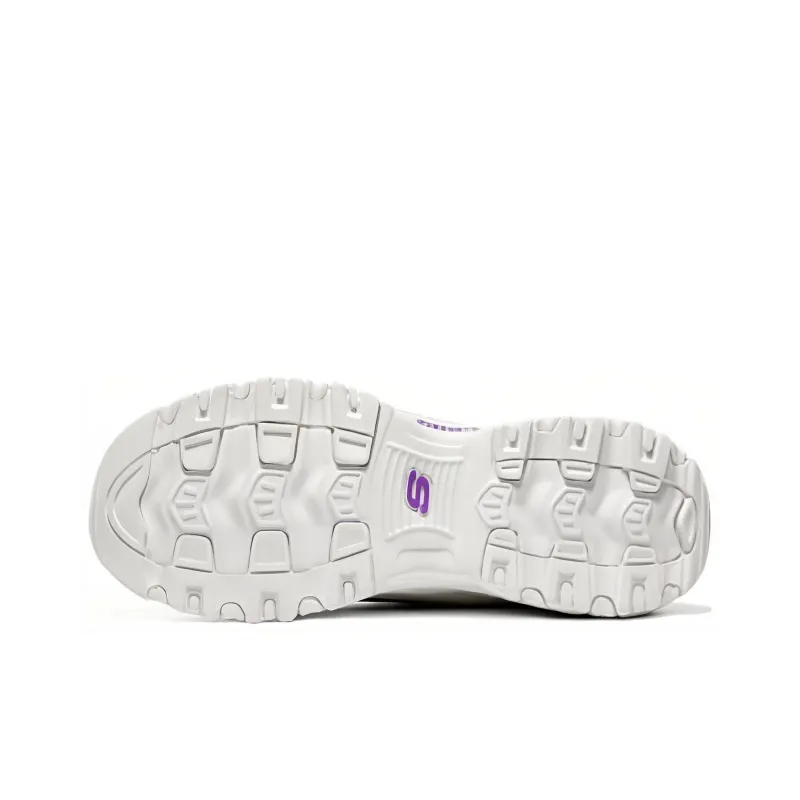 Skechers D'LITES 1.0 'White Purple' Women's-4