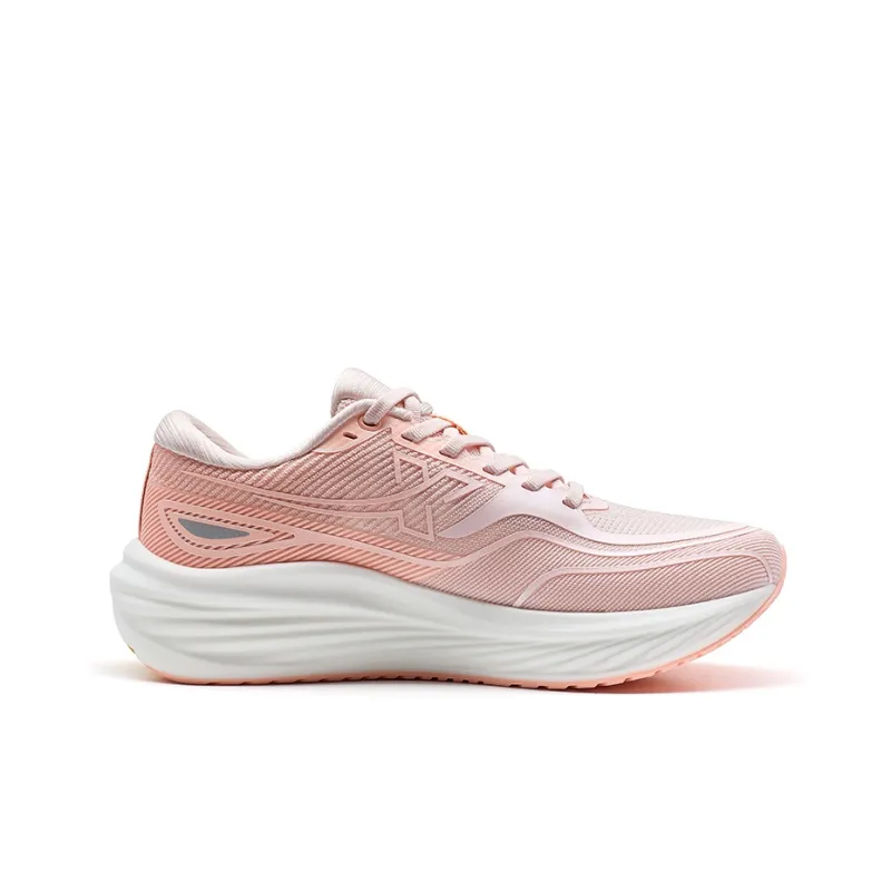 XTEP Running Shoes Women's Low Top Cherry Blossom Pink/Fluorescent Light Pink-1