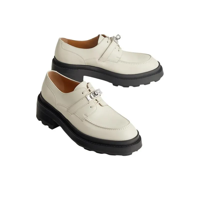 HERMES First Women's Casual Shoes 5cm Women's Beige-2