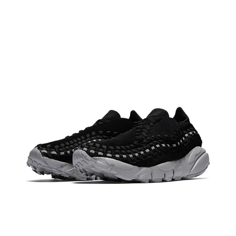 Nike Air Footscape Woven Black Reflect Silver Wolf Grey Women's-2