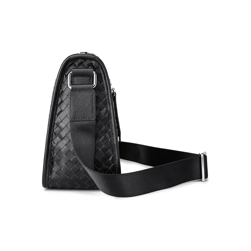 Ace Paul Top Grain Cow Leather Shoulder Bag Regular Unisex Black-2