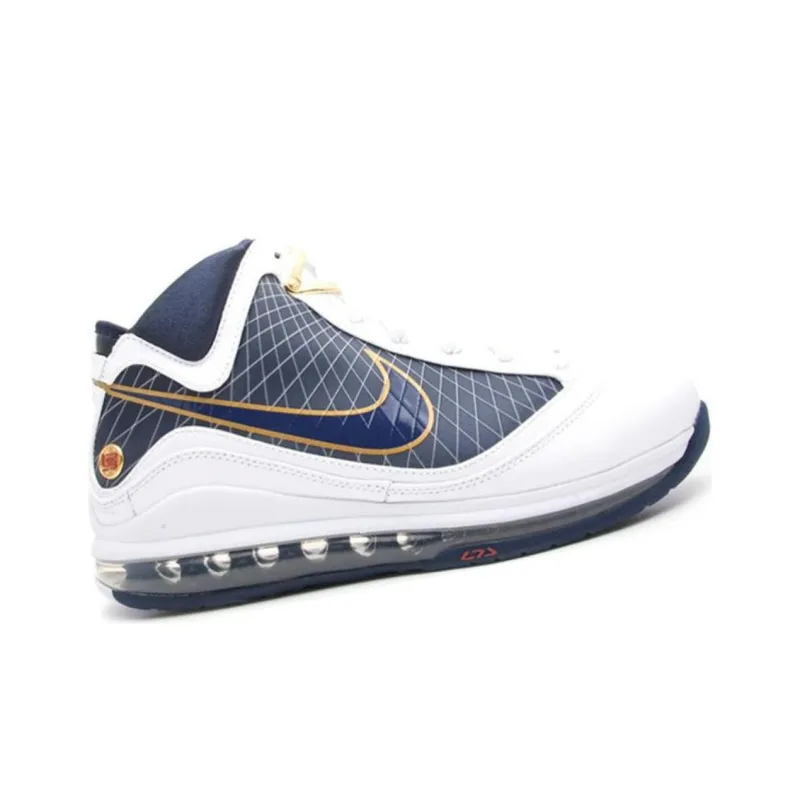 Nike LeBron 7 White/Midnight Navy-1