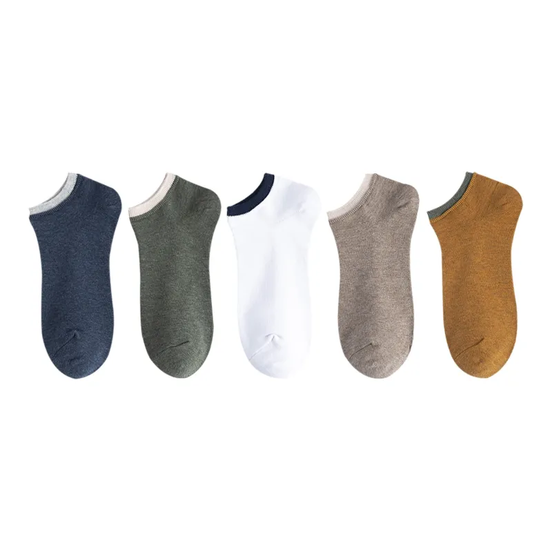 XXLLG Spring And Fall No Show Socks Men's 5 Pack-7