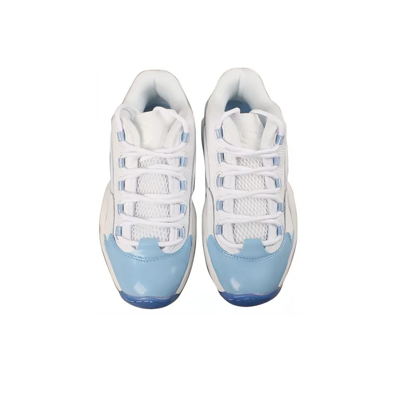 Reebok Question Low Patent Toe Carolina Blue-3