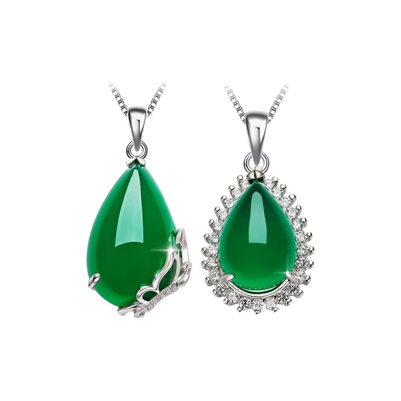 Love Chalcedony Necklaces Women's-3