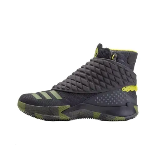 Adidas Ball 365 Basketball Shoes Men High-Top Black/Green/Yellow