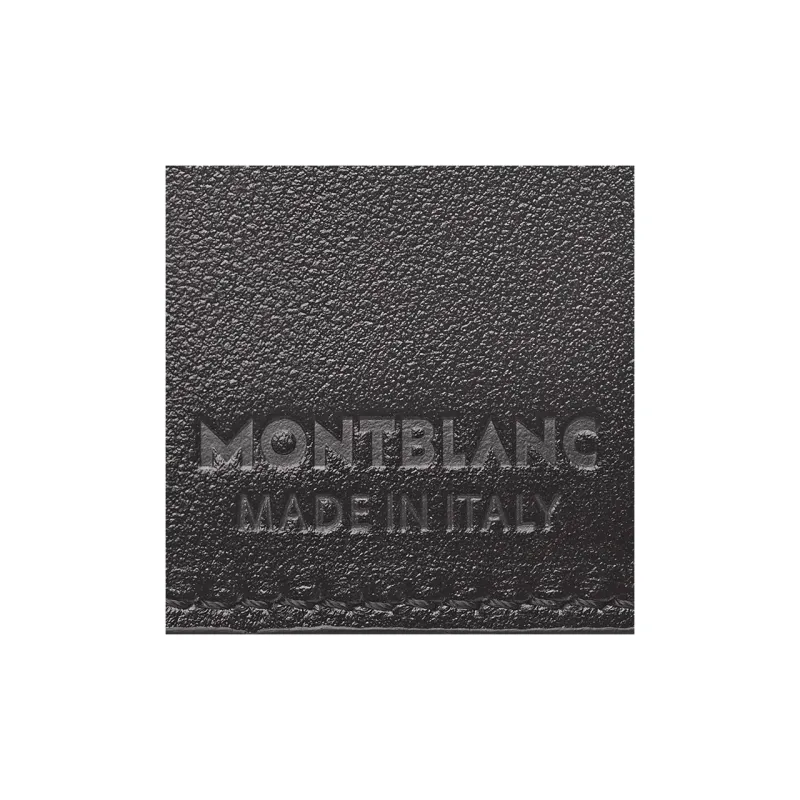 MONTBLANC Meisterstuck Grain Cow Leather Key Pouch Men's Black-4