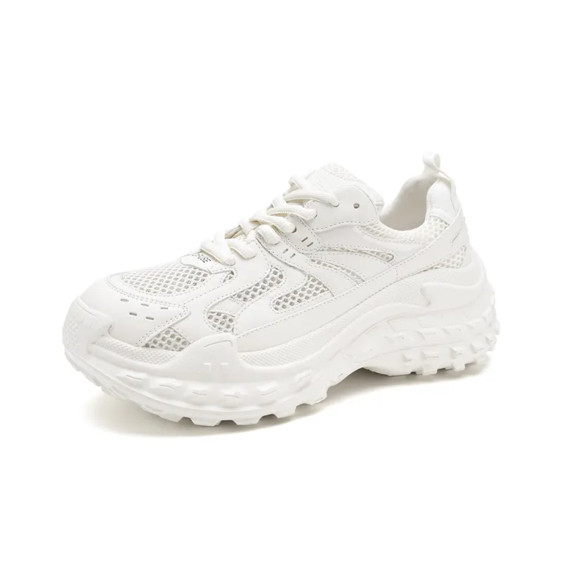 D:FUSE SCANDINAVIA Wear-Resistant Breathable Lightweight Height Increasing Low-Top Chunky Sneakers Women's-25