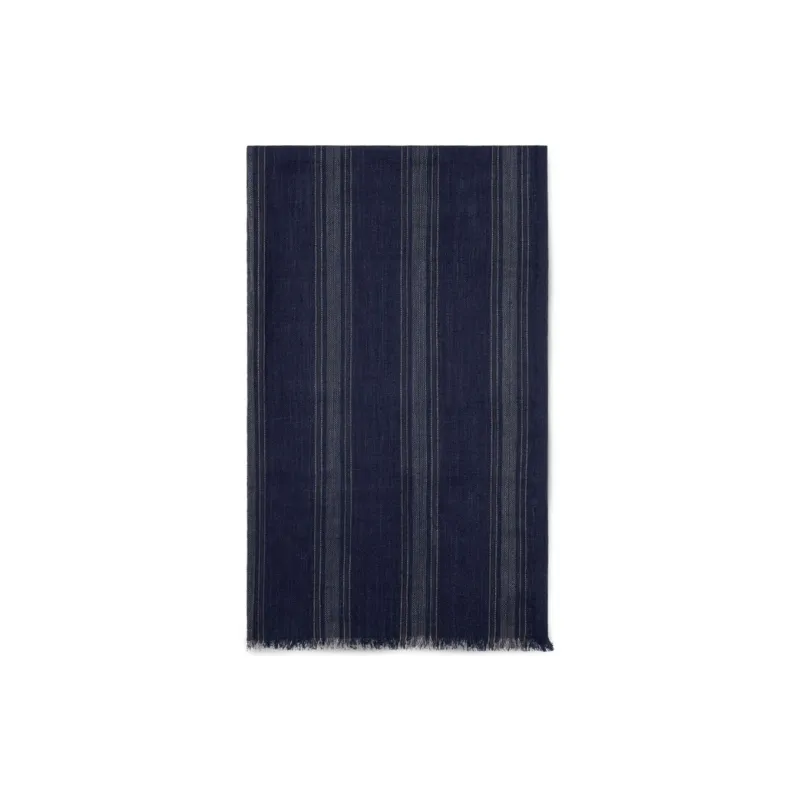 Brunello Cucinelli Stripe pattern Silk blend Scarf-0