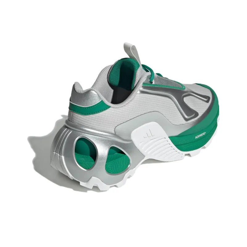 Adidas Wonder Runner Cushioning Wear Resistant Low Top Casual Running Shoes Unisex Silver Green-3