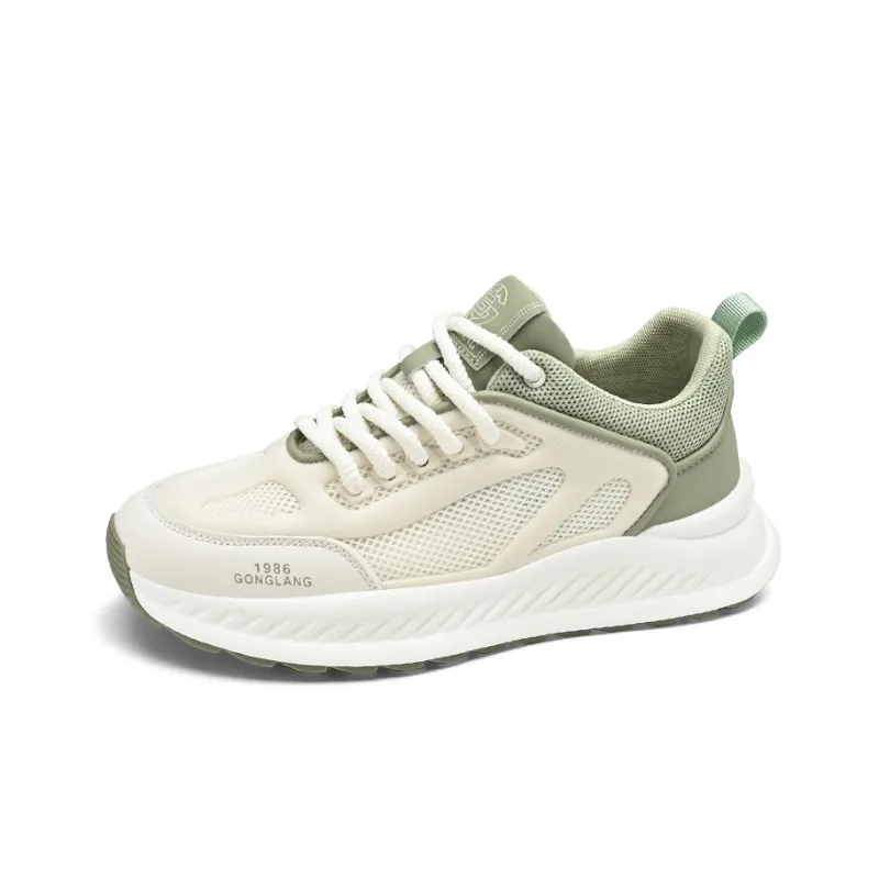 GONGLANGSHIJIA Breathable Lightweight Low Top Casual Shoes Men's-1