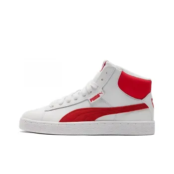 PUMA Waterproof And Wear resistant High Top Skateboard Shoes Unisex Bright Red
