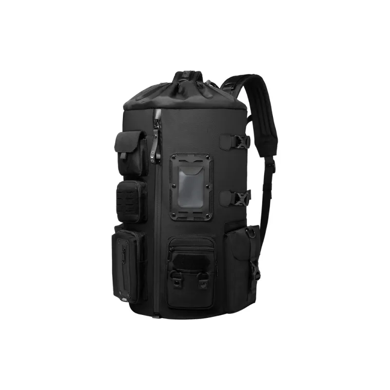 CMLZIUA High quality Fabric Backpack Regular Men's Black \ Camouflage \ Deep Red-1