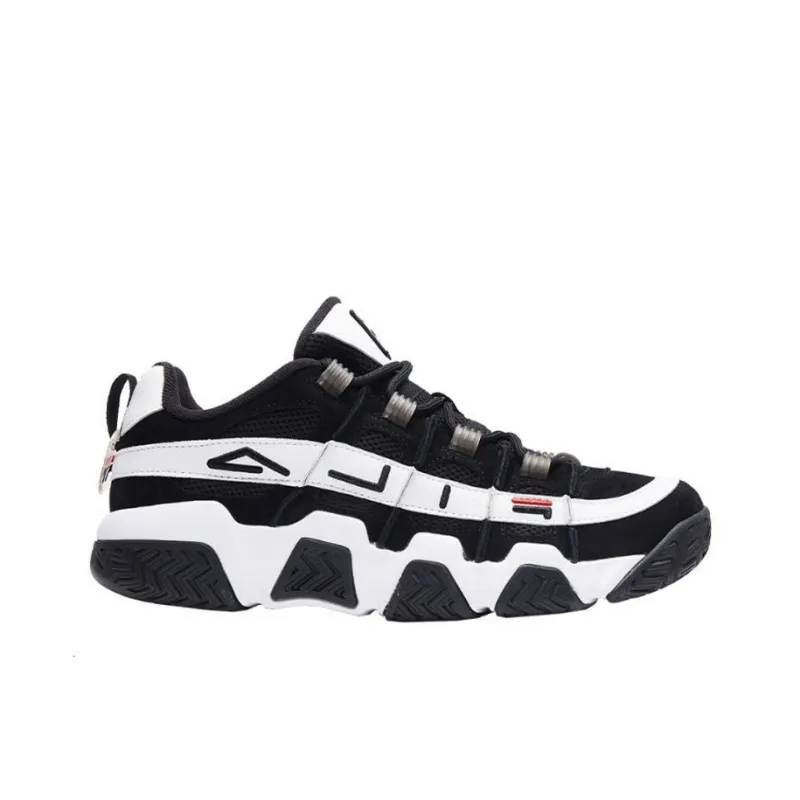 FILA Barricade Low 'Black And White'-1