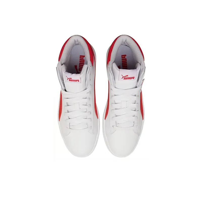 PUMA Waterproof And Wear resistant High Top Skateboard Shoes Unisex Bright Red-3