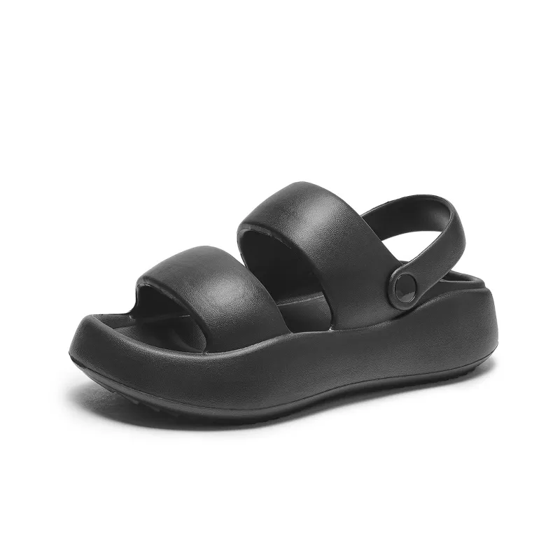Hotwind Slide Slippers Platform Women's Solid Color-9