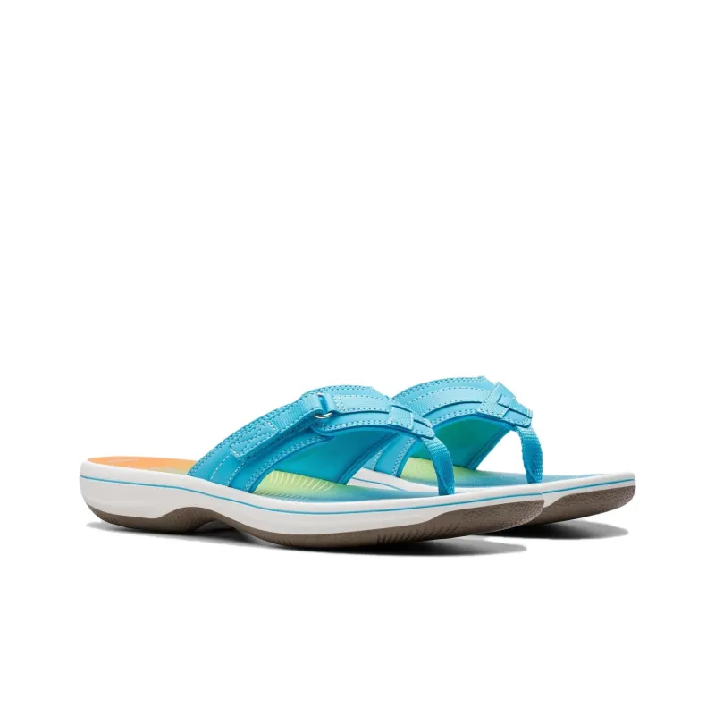 Clarks Flip Flops 3cm Women's Blue-2