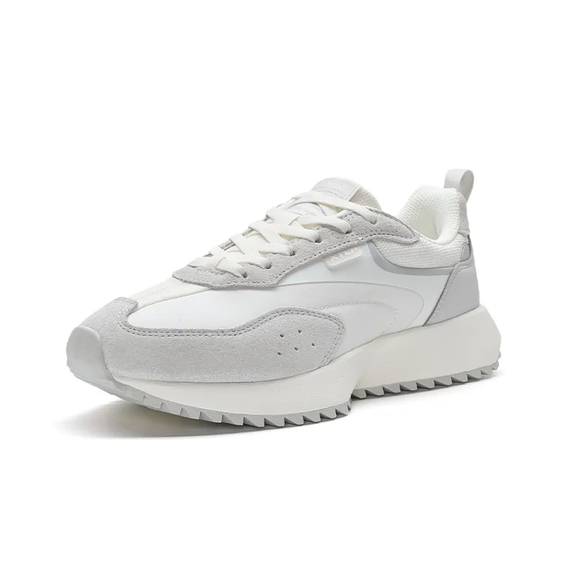 XTEP Casual Shoes Women's Low Top Sail White/Lunar Stone Gray/Pure Pink-2