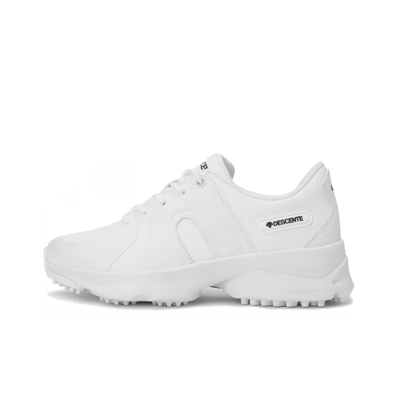 DESCENTE GOLF Cushioning, Wear Resistant Low Top Casual Shoes Women's White-0