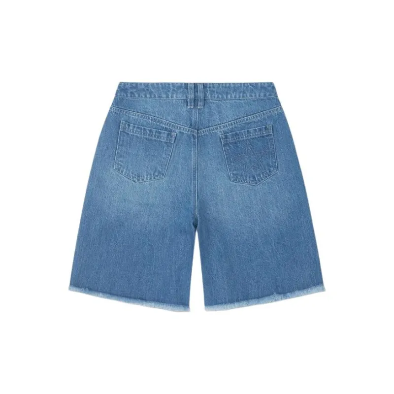 Converse Denim Shorts Women's Blue-1