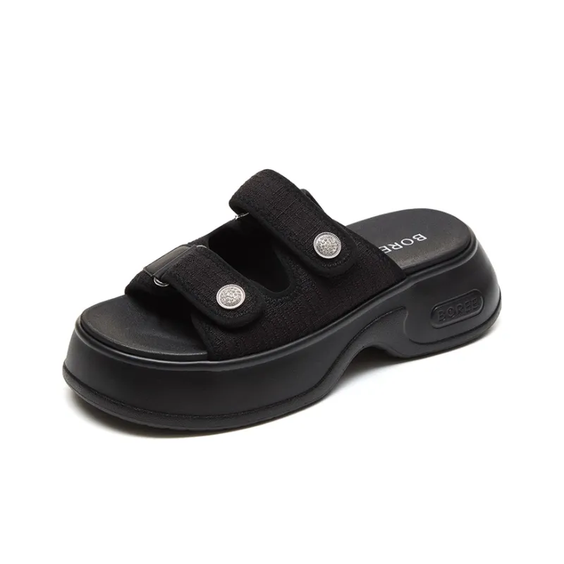 BOREE Slide Slippers Unisex Joyful White/Cool Black-6