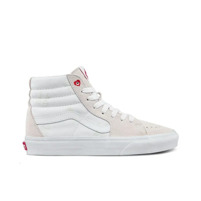 Vans Unisex SK8 Hi High Top Sneakers Grey/White-1