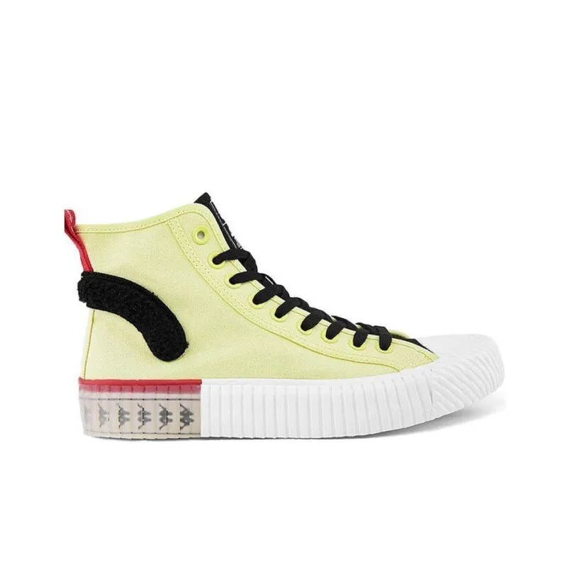 Crayon Shinchan X Kappa Skateboard Shoes Unisex High-Top Yellow Black-1