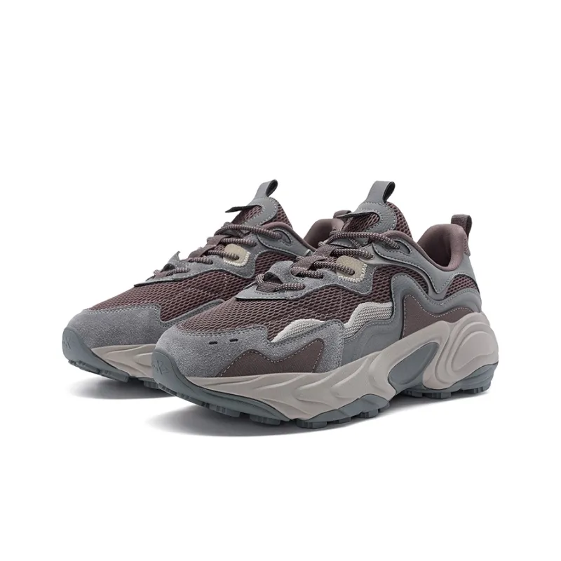 XTEP Casual Shoes Women's Low Top Agarwood Umber/Smoke Gray-4