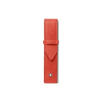 MONTBLANC Meisterstuck Leather Storage Bag Men's Coral Red