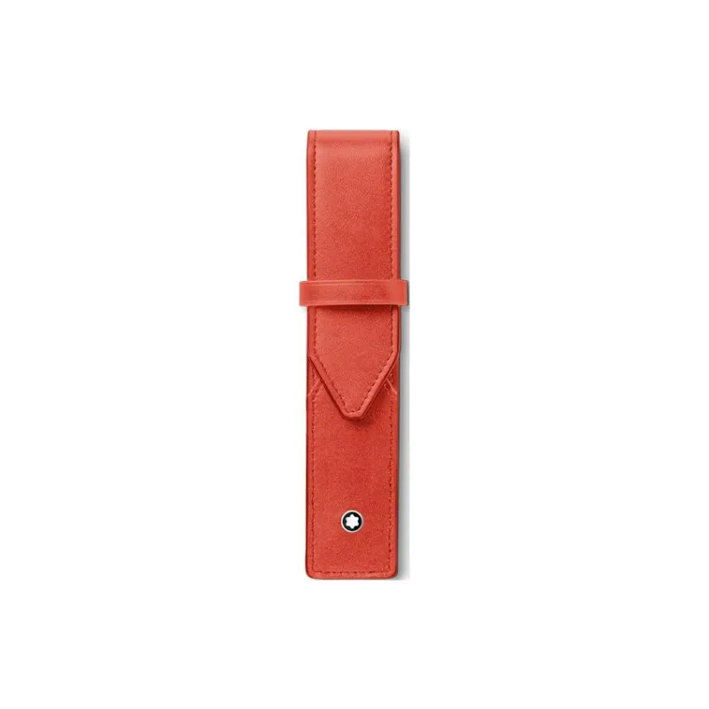 MONTBLANC Meisterstuck Leather Storage Bag Men's Coral Red-0