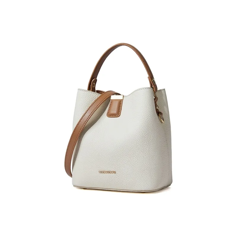 RED DRAGONFLY Cow Leather Bucket Bag Handbag Crossbody Bag Regular Women's Brown/Black/Ecru/Coffee-13
