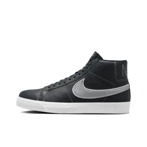 Nike SB Zoom Blazer Mid Mason Silva Dark Obsidian Metallic Silver