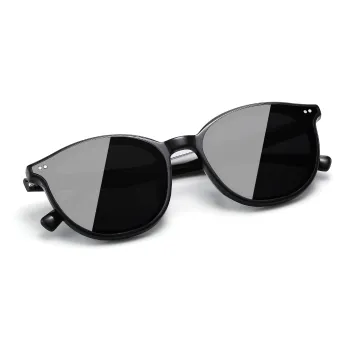 PULAIS Plate Frame Round Sunglasses Unisex