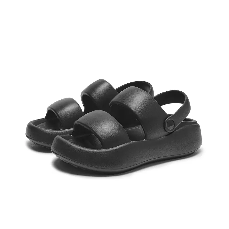 Hotwind Slide Slippers Platform Women's Solid Color-10