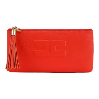 Elisabetta Franchi Leather Clutch Women's Patent Red