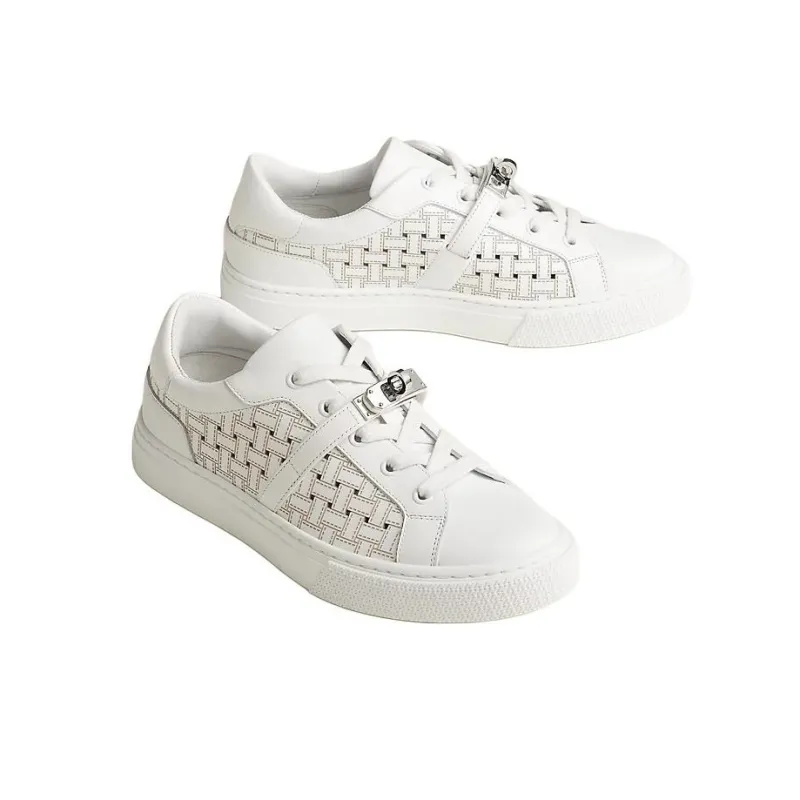 HERMES Day Low Top Skateboard Shoes Women's White-2