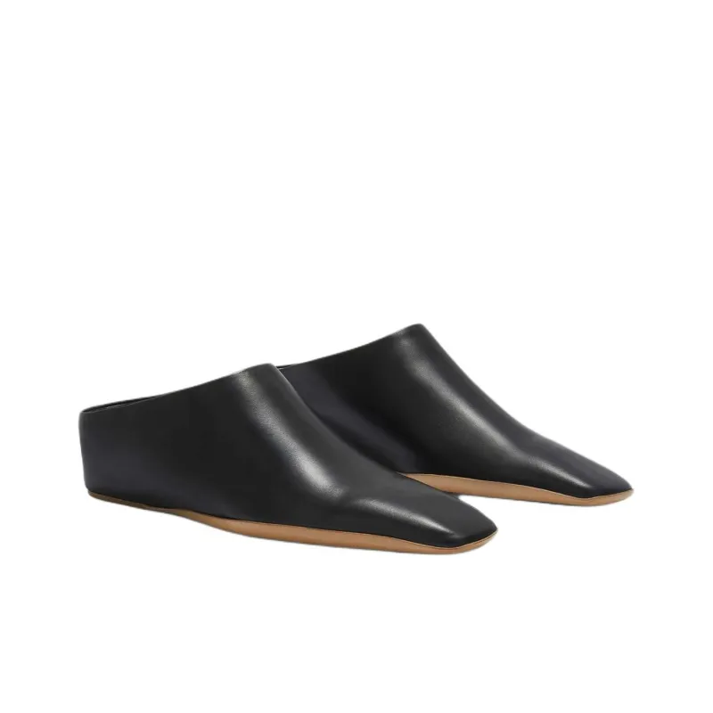 JIL SANDER Square-toe Leather Mules-2