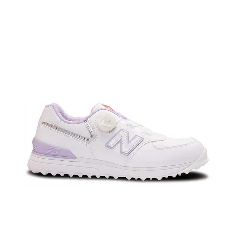 New Balance 574 V3 Boa Golf Shoes 'White Lilac' Women's-1